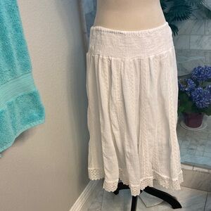 Skirt XL White Cotton